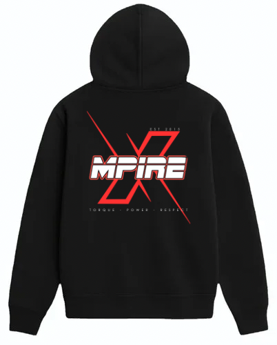 “Mpire X” Hoodie (red logo)