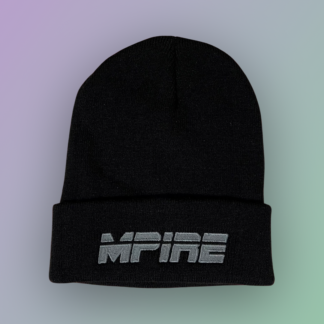 Grey/Black Beanie Hat