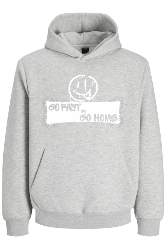 “Go Fast or Go Home Logo” Hoodie (grey)