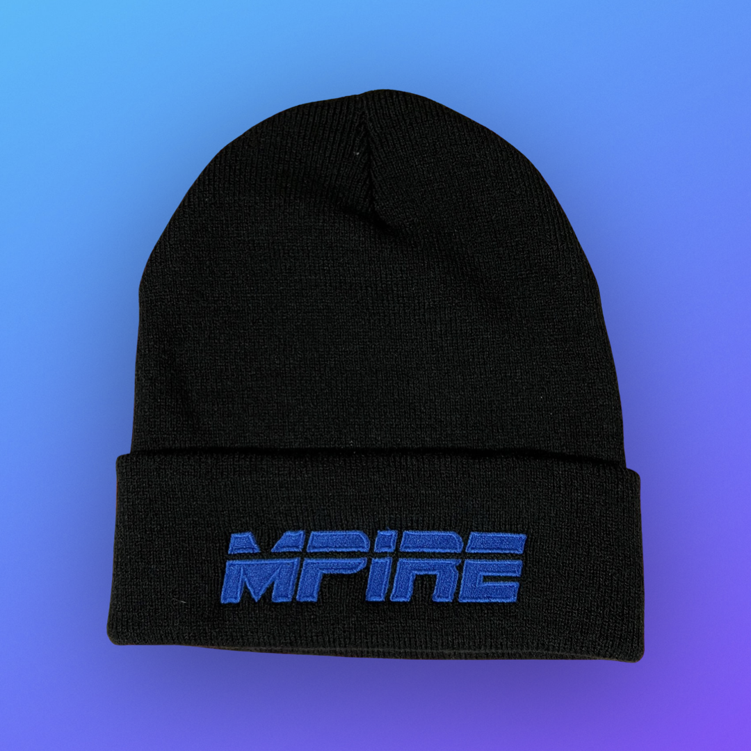 Blue/Black Beanie Hat