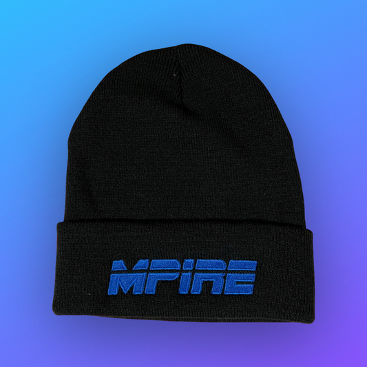 Blue/Black Beanie Hat