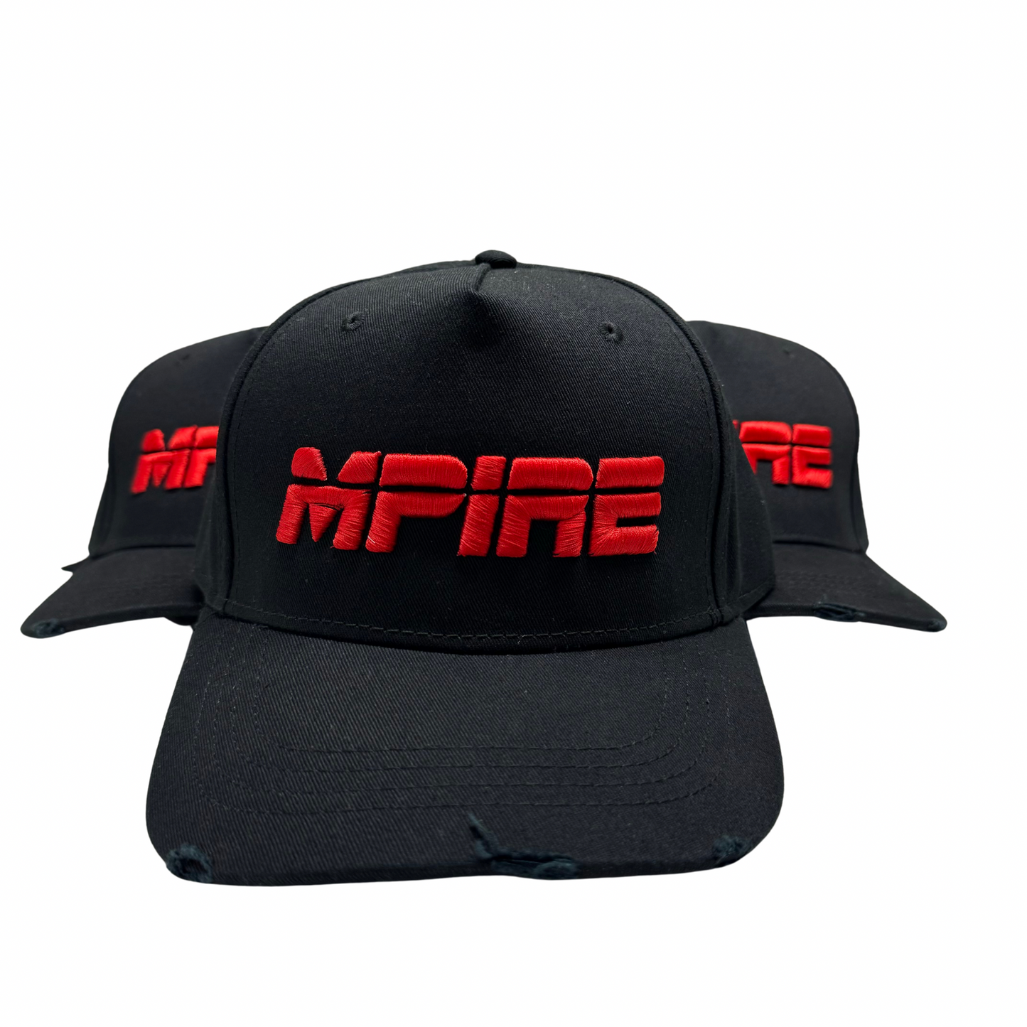 Black/Red 3D Cap