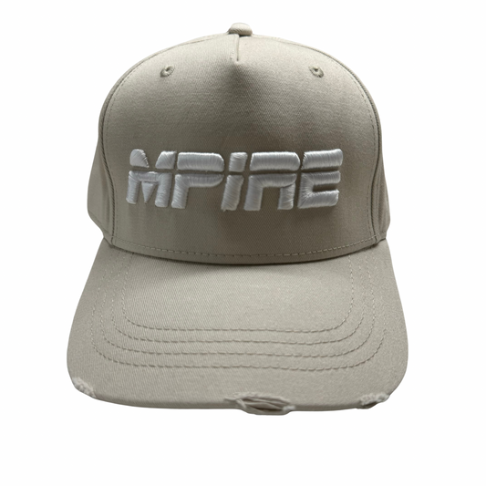 Stone/White 3D Cap