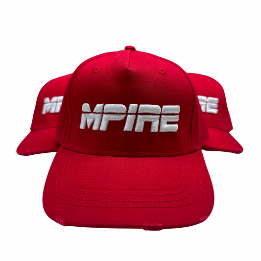 Red/White 3D Cap