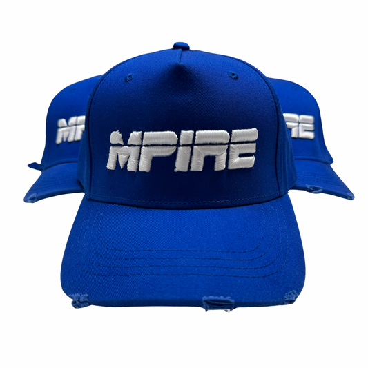 Blue/White 3D Cap
