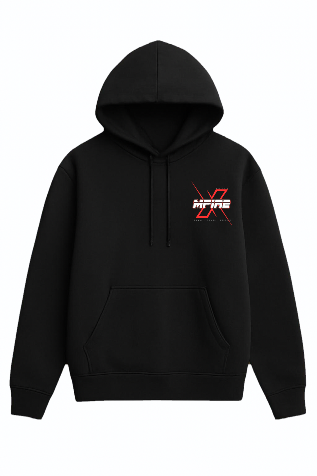 “Mpire X” Hoodie (red logo)