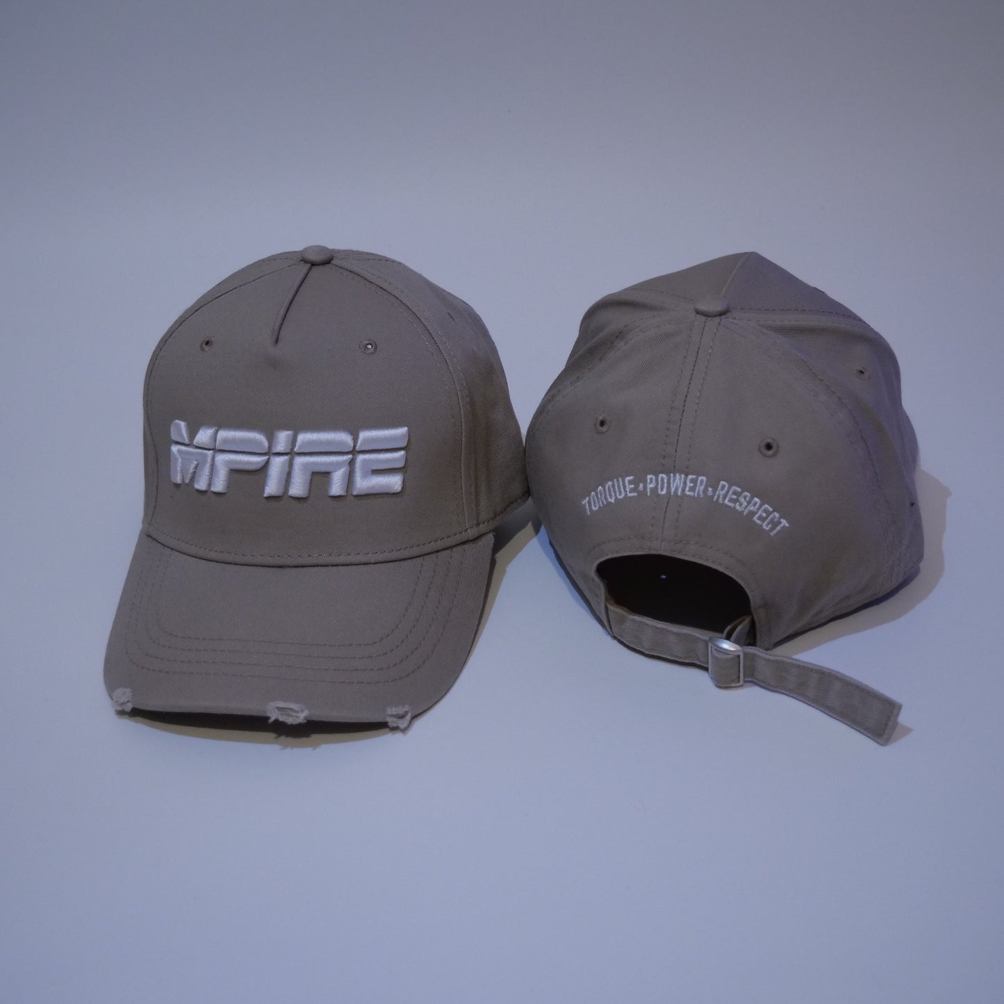 Beige/White Cap