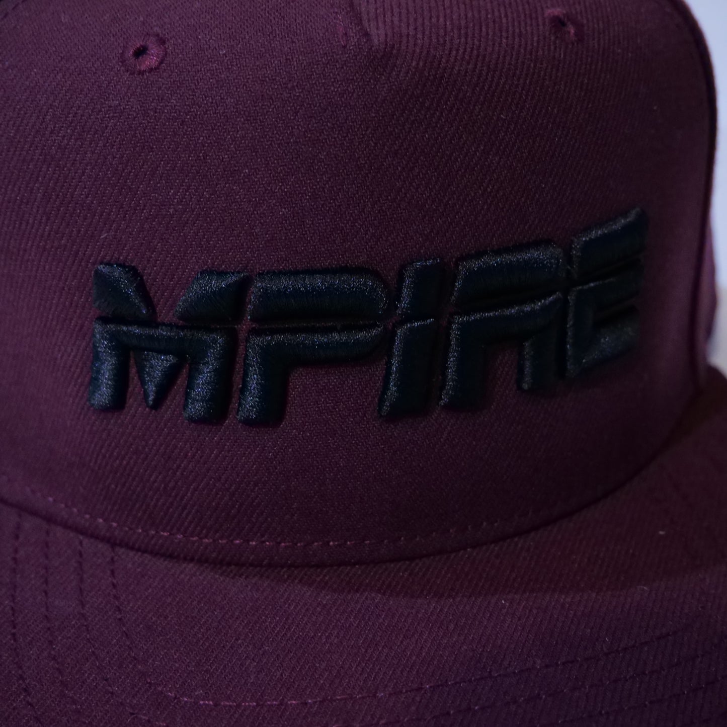 Maroon/Black Snapback Cap