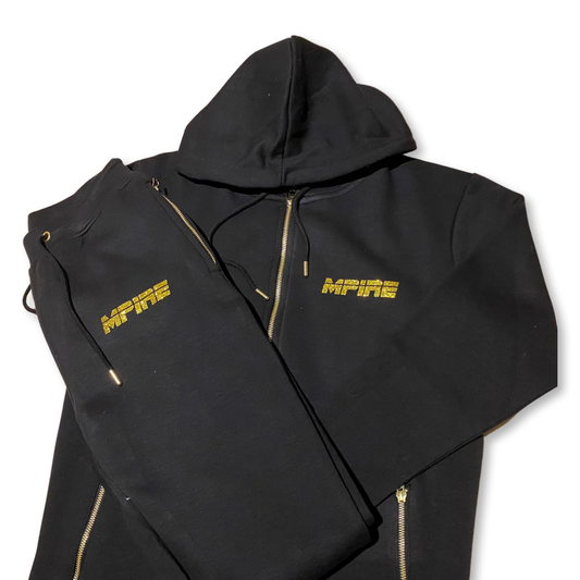 Classic Logo Tracksuit (Black/Gold)